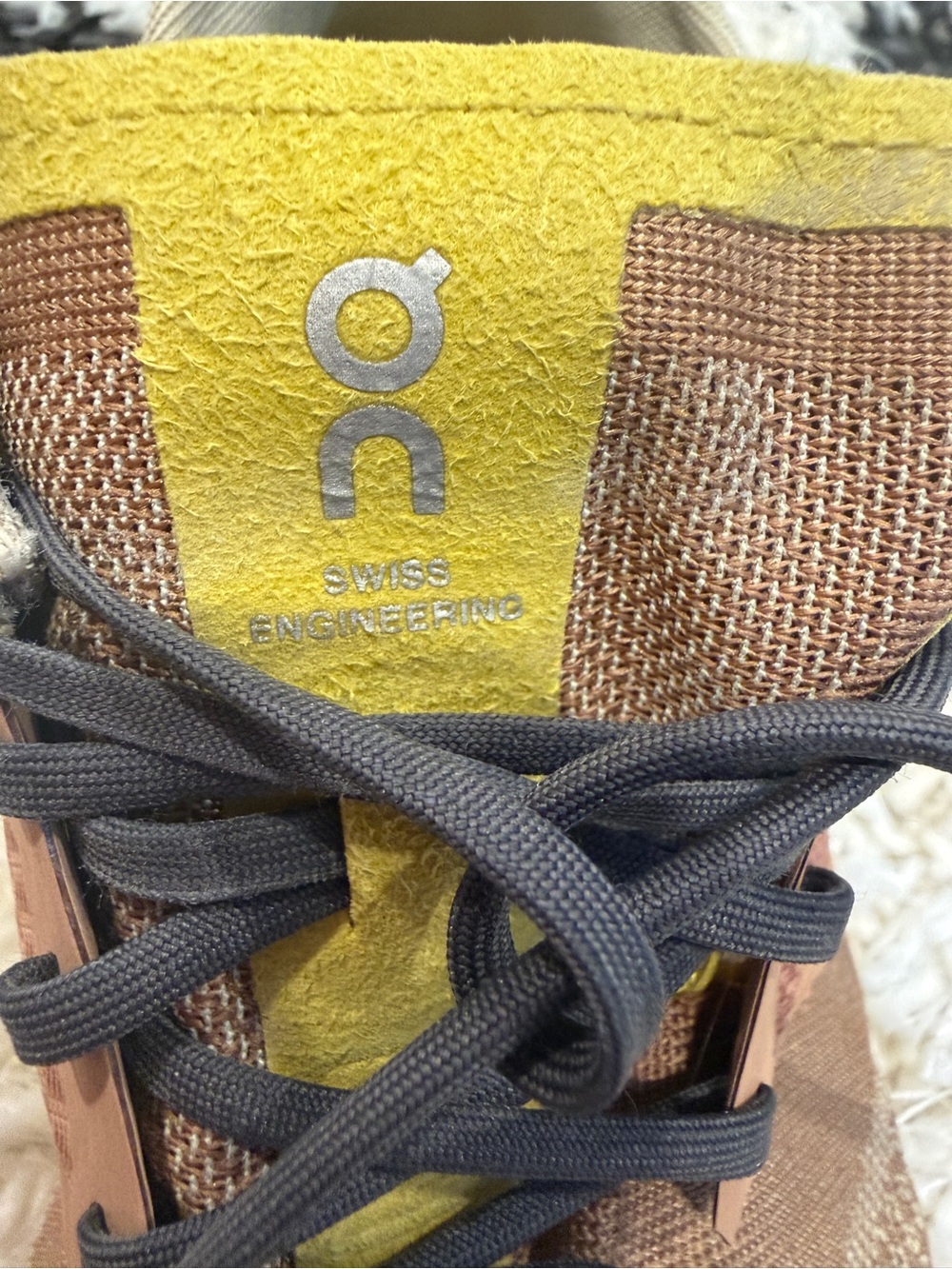 On Cloud X 2 Women’s 9.5 Mocha Sand Brown Yellow Running Sneakers - Picture 15 of 16